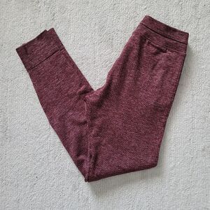Lululemon Engineered Warmth Jogger Size 4 in Mulled Wine / Pink Taupe / Black